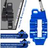 image:imageBUCKLOS MTB Hydraulic Disc Brake Set 4 Pistons Front 850mm and Rear 1550mm Hydraulic Brakes with Aluminum Alloy Lever with Caliper Ceramic Brake Pad Fit Mountain BikeEbikeFat Bike HBCP4 PreBledBlue