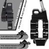 image:imageBUCKLOS MTB Hydraulic Disc Brake Set 4 Pistons Front 850mm and Rear 1550mm Hydraulic Brakes with Aluminum Alloy Lever with Caliper Ceramic Brake Pad Fit Mountain BikeEbikeFat Bike HBCP4 PreBledBlack
