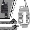 image:imageBUCKLOS MTB Hydraulic Disc Brake Set 4 Pistons Front 850mm and Rear 1550mm Hydraulic Brakes with Aluminum Alloy Lever with Caliper Ceramic Brake Pad Fit Mountain BikeEbikeFat Bike HBCP4 PreBledSilver