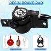image:imageBUCKLOS MTB Hydraulic Disc Brakes for Mountain Bike Left Front 800 mm Right Rear 1500mm Bike Hydraulic Brake Set Aluminum Alloy Levers with CalipersPMis Adapter fit eBikeFat BikesLeft front only