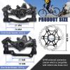 image:imageBUCKLOS Mountain Bike Disc Brake kit MTB Mechanical Line Pulling Disc Brakes Caliper with Aluminum Alloy Levers 160mm RotorisPM Universal Adapter for EbikeFolding BikeScooterFat BikeSingle Piston CaliperFloating