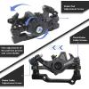 image:imageBUCKLOS Mountain Bike Disc Brake kit MTB Mechanical Line Pulling Disc Brakes Caliper with Aluminum Alloy Levers 160mm RotorisPM Universal Adapter for EbikeFolding BikeScooterFat BikeSingle Piston CaliperFloating