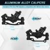 image:imageBUCKLOS Mountain Bike Disc Brake kit MTB Mechanical Line Pulling Disc Brakes Caliper with Aluminum Alloy Levers 160mm RotorisPM Universal Adapter for EbikeFolding BikeScooterFat BikeMechanical Disc BrakeSliver Rotor