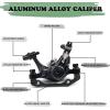 image:imageBUCKLOS Mountain Bike Mechanical Disc Brake Caliper with Adapter MTB Dual Piston Line Pulling Brakes Aluminum Alloy Calipers Front Rear with Brake Pads for Road Bike Mountain BikeFrontRear