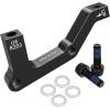 image:imageBUCKLOS PMis Front Rear 180203mm Disc Brake Caliper Mount Adapter Gear Parts Accessories CNC Machined Aluminum Alloy Rotor Adapter with BoltsBlack