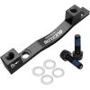 image:imageBUCKLOS PMis Front Rear 180203mm Disc Brake Caliper Mount Adapter Gear Parts Accessories CNC Machined Aluminum Alloy Rotor Adapter with BoltsBlack