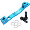image:imageBUCKLOS PMis Front Rear 180203mm Disc Brake Caliper Mount Adapter Gear Parts Accessories CNC Machined Aluminum Alloy Rotor Adapter with BoltsBlue