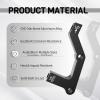 image:imageBUCKLOS PMis Front Rear 180203mm Disc Brake Caliper Mount Adapter Gear Parts Accessories CNC Machined Aluminum Alloy Rotor Adapter with BoltsRed