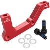 image:imageBUCKLOS PMis Front Rear 180203mm Disc Brake Caliper Mount Adapter Gear Parts Accessories CNC Machined Aluminum Alloy Rotor Adapter with BoltsRed