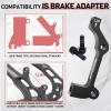 image:imageBUCKLOS PMis Front Rear 180203mm Disc Brake Caliper Mount Adapter Gear Parts Accessories CNC Machined Aluminum Alloy Rotor Adapter with BoltsRed