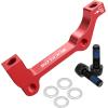 image:imageBUCKLOS PMis Front Rear 180203mm Disc Brake Caliper Mount Adapter Gear Parts Accessories CNC Machined Aluminum Alloy Rotor Adapter with BoltsRed