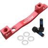 image:imageBUCKLOS PMis Front Rear 180203mm Disc Brake Caliper Mount Adapter Gear Parts Accessories CNC Machined Aluminum Alloy Rotor Adapter with BoltsRed