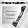 image:imageBUCKLOS PMis Front Rear 180203mm Disc Brake Caliper Mount Adapter Gear Parts Accessories CNC Machined Aluminum Alloy Rotor Adapter with BoltsTitanium