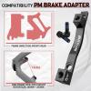 image:imageBUCKLOS PMis Front Rear 180203mm Disc Brake Caliper Mount Adapter Gear Parts Accessories CNC Machined Aluminum Alloy Rotor Adapter with BoltsTitanium