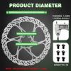 image:imageBUCKLOS RT58 2PC Bike Disc Brake Rotors with 12 Bolts140mm 160mm 180mm 203mm MTB Stainless Steel Bicycle Brake Rotor Fit for Mountain Bikes Road Bikes BMX M5 ScrewsRT58