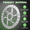 image:imageBUCKLOS RT58 2PC Bike Disc Brake Rotors with 12 Bolts140mm 160mm 180mm 203mm MTB Stainless Steel Bicycle Brake Rotor Fit for Mountain Bikes Road Bikes BMX M5 ScrewsRT58