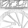 image:imageBUCKLOS RT58 2PC Bike Disc Brake Rotors with 12 Bolts140mm 160mm 180mm 203mm MTB Stainless Steel Bicycle Brake Rotor Fit for Mountain Bikes Road Bikes BMX M5 ScrewsSliver