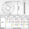 image:imageBUCKLOS RT58 2PC Bike Disc Brake Rotors with 12 Bolts140mm 160mm 180mm 203mm MTB Stainless Steel Bicycle Brake Rotor Fit for Mountain Bikes Road Bikes BMX M5 ScrewsSliver