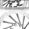 image:imageBUCKLOS RT58 2PC Bike Disc Brake Rotors with 12 Bolts140mm 160mm 180mm 203mm MTB Stainless Steel Bicycle Brake Rotor Fit for Mountain Bikes Road Bikes BMX M5 ScrewsBlack