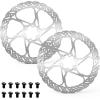 image:imageBUCKLOS RT58 2PC Bike Disc Brake Rotors with 12 Bolts140mm 160mm 180mm 203mm MTB Stainless Steel Bicycle Brake Rotor Fit for Mountain Bikes Road Bikes BMX M5 ScrewsRT58
