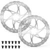 image:imageBUCKLOS RT58 2PC Bike Disc Brake Rotors with 12 Bolts140mm 160mm 180mm 203mm MTB Stainless Steel Bicycle Brake Rotor Fit for Mountain Bikes Road Bikes BMX M5 ScrewsRT58