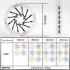 image:imageBUCKLOS RT58 2PC Bike Disc Brake Rotors with 12 Bolts140mm 160mm 180mm 203mm MTB Stainless Steel Bicycle Brake Rotor Fit for Mountain Bikes Road Bikes BMX M5 ScrewsBlack