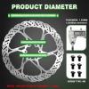 image:imageBUCKLOS RT58 2PC Bike Disc Brake Rotors with 12 Bolts140mm 160mm 180mm 203mm MTB Stainless Steel Bicycle Brake Rotor Fit for Mountain Bikes Road Bikes BMX M5 ScrewsRT58