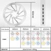 image:imageBUCKLOS RT58 2PC Bike Disc Brake Rotors with 12 Bolts140mm 160mm 180mm 203mm MTB Stainless Steel Bicycle Brake Rotor Fit for Mountain Bikes Road Bikes BMX M5 ScrewsSliver