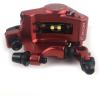 image:imageBUCKLOS Zoom HB100 MTB Line Pulling Hydraulic Disc Brake Calipers Front  Rear Aluminum Alloy Mountain Bike Hydraulic Disc Brakes with isPM Universal Caliper Adapter for XC Trail Fat BikeFRONTRed
