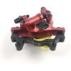 image:imageBUCKLOS Zoom HB100 MTB Line Pulling Hydraulic Disc Brake Calipers Front  Rear Aluminum Alloy Mountain Bike Hydraulic Disc Brakes with isPM Universal Caliper Adapter for XC Trail Fat BikeREARRed