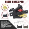 image:imageBUCKLOS Zoom HB100 MTB Line Pulling Hydraulic Disc Brake Calipers Front  Rear Aluminum Alloy Mountain Bike Hydraulic Disc Brakes with isPM Universal Caliper Adapter for XC Trail Fat BikeREARBlack