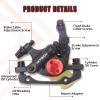image:imageBUCKLOS Zoom HB100 MTB Line Pulling Hydraulic Disc Brake Calipers Front  Rear Aluminum Alloy Mountain Bike Hydraulic Disc Brakes with isPM Universal Caliper Adapter for XC Trail Fat Bike1 pair black