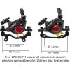image:imageBUCKLOS Zoom HB100 MTB Line Pulling Hydraulic Disc Brake Calipers Front  Rear Aluminum Alloy Mountain Bike Hydraulic Disc Brakes with isPM Universal Caliper Adapter for XC Trail Fat BikeREARBlack