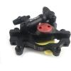 image:imageBUCKLOS Zoom HB100 MTB Line Pulling Hydraulic Disc Brake Calipers Front  Rear Aluminum Alloy Mountain Bike Hydraulic Disc Brakes with isPM Universal Caliper Adapter for XC Trail Fat BikeREARBlack