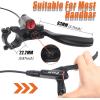 image:imageBUCKLOS Zoom MTB 4 Piston Hydraulic Disc Brakes Set Left Front 850mm Right Rear 1550mm Mountain Bike Hydraulic Brake Aluminum Alloy Lever with Caliper isPM Adapter PreBledRear only