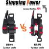image:imageBUCKLOS Zoom MTB 4 Piston Hydraulic Disc Brakes Set Left Front 850mm Right Rear 1550mm Mountain Bike Hydraulic Brake Aluminum Alloy Lever with Caliper isPM Adapter PreBledFrontRear