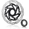 image:imageBUCKLOS Centerlock 140mm Bike Disc Brake Rotor  Mountain Bike Road Bike MTB Center Lock Stainless Steel Bicycle Disc Brakes Rotors for EbikeBMXBlack140mm