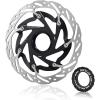 image:imageBUCKLOS Centerlock 140mm Bike Disc Brake Rotor  Mountain Bike Road Bike MTB Center Lock Stainless Steel Bicycle Disc Brakes Rotors for EbikeBMXBlack160mm