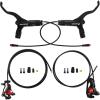 image:imageBUCKLOS Ebike Hydraulic Disc Brake Zoom HB775E 2PIN 2 Pistons Ebike Electric PowerOff Brakes Left Front 1110mm Right Rear 1850mm with Mounting Adapter Fit EBikeScooter and Electric MotorcycleFrontRearBlack