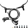 image:imageBUCKLOS MTB 4 Pistons Hydraulic Disc Brake Set Mountain Bike Left Front 850 mm Right Rear 1630 mm Bicycle Disk Break Aluminum Alloy Caliper Lever for EbikeFolding BicycleFat Bike HDM735PreBledFrontRear