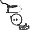 image:imageBUCKLOS Zoom HB876E 2PIN 4 Pistons EBike Electric Power Off Hydraulic Disc Brake SetLeft Front 1100mm Right Rear 1850mm Aluminum Alloy Lever with Caliper isPM Adapter for ebikeMTB Mountain BikeFront Only Black