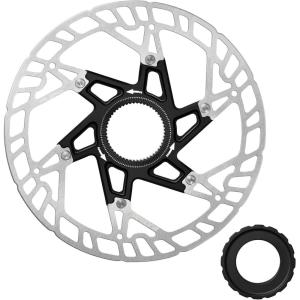 image:imageBUCKLOS 160mm Bike Centerlock Disc Brake Rotor for Mountain Bike Road Bike MTB Bicycle Stainless Steel Center Lock Disc Brakes Rotors for EbikeBMXBlack160mmNo Heat Dissipation Fins