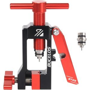 image:imageBUCKLOS Bike Brake Hydraulic Disc Brake Hose Fitting Insert Tool 2 in 1 Needle Driver Insertion Tool with Mineral Hose Cutting Tools BT05 for MTB Road Bike Compatible with BH90BH59AvidMAGURABanjo