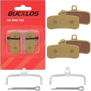 image:imageBUCKLOS Bike Disc Brake Pads  Bicycle Disk 4 Piston Pads for Shimano D02S D03S Saint Deore XT XTR SLX ZeeTektroTRP for Mountain BikeRoad BikeEbikeMTBCopperBased2PC