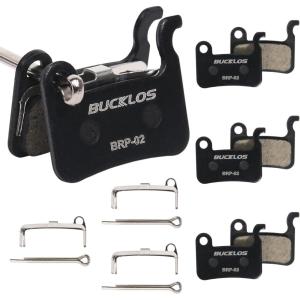 image:imageBUCKLOS Bike Disc Brake Pads  Bicycle Disk Brake Pads for ZoomShimano Deore XT XTR LX SLX Hone Alfine Saint for EbikeMountain BikeElectric BikeRoadScooterResin4PC
