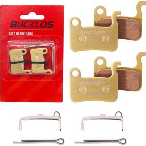 image:imageBUCKLOS Bike Disc Brake Pads  Bicycle Disk Brake Pads for ZoomShimano Deore XT XTR LX SLX Hone Alfine Saint for EbikeMountain BikeElectric BikeRoadScooterCopperBased2PC