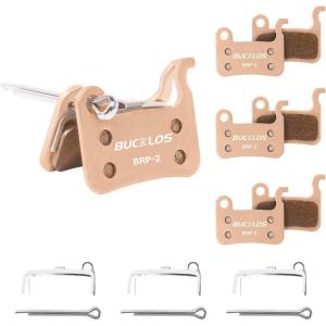 image:imageBUCKLOS Bike Disc Brake Pads  Bicycle Disk Brake Pads for ZoomShimano Deore XT XTR LX SLX Hone Alfine Saint for EbikeMountain BikeElectric BikeRoadScooterSinteredMetal4PC