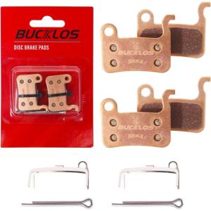 image:imageBUCKLOS Bike Disc Brake Pads  Bicycle Disk Brake Pads for ZoomShimano Deore XT XTR LX SLX Hone Alfine Saint for EbikeMountain BikeElectric BikeRoadScooterSintered Metal2PC