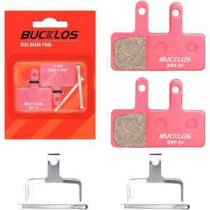 image:imageBUCKLOS Bike Disc Brake Pads for TRP Tektro Shimano MT200 Deore BrM575 M525 M515 T615 T675 M505 M495 M486 M485 Ridstar Q20Bicycle Disk Brakes Pads for Mountain BikeElectric BikeRoadScooterEbikeMultiMetallic2PC