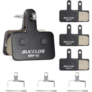 image:imageBUCKLOS Bike Disc Brake Pads for TRP Tektro Shimano MT200 Deore BrM575 M525 M515 T615 T675 M505 M495 M486 M485 Ridstar Q20Bicycle Disk Brakes Pads for Mountain BikeElectric BikeRoadScooterEbikeResin4PC